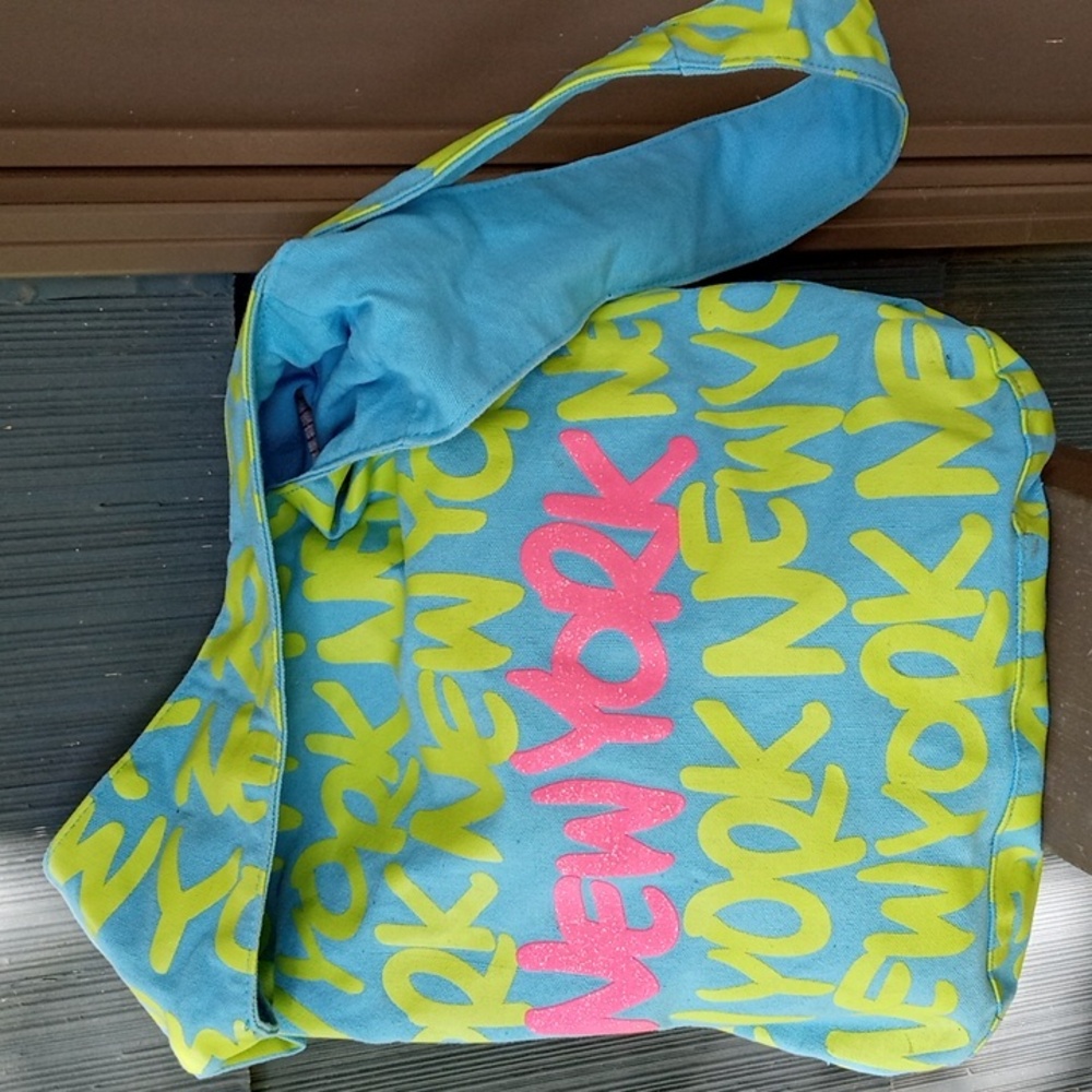 Crossbody hobo neon Robin Ruth canvas bag